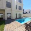 A louer rez de chaussée de villa type umelée meublée 3 chambres avec jardin terrasse piscine sur Gammarth zone touristique