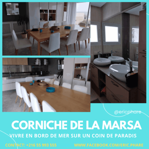 La villa dispose de 3 chambres plus un studio indépendant meublé pied dans l'eau, 2 salons, une terrasse, un jardin et une piscine extérieure privée. Parking dans la propriété.