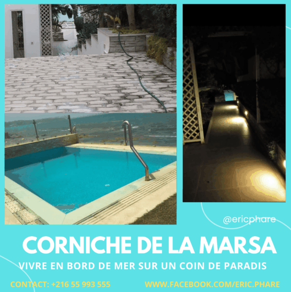 La villa dispose de 3 chambres plus un studio indépendant meublé pied dans l'eau, 2 salons, une terrasse, un jardin et une piscine extérieure privée. Parking dans la propriété.