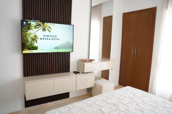 A louer a La Soukra résidence golf center appartement meublé 2 chambres