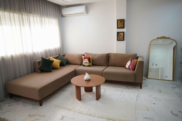 A louer a La Soukra résidence golf center appartement meublé 2 chambres