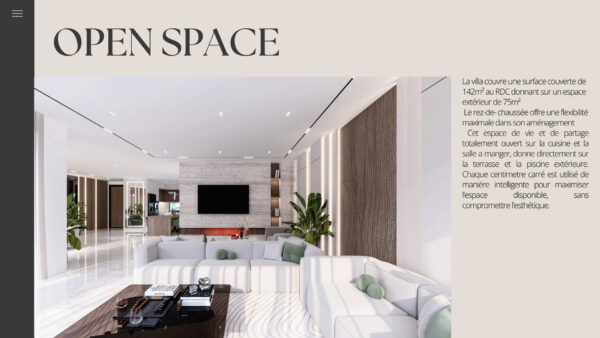 Gammarth villa neuve et moderne haut de gamme à vendre