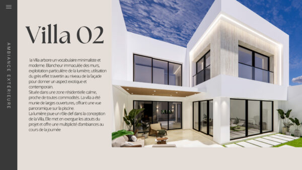 Gammarth villa neuve et moderne haut de gamme à vendre