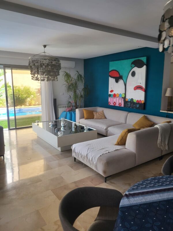 La Soukra villa contemporaine S4 jardin piscine a vendre