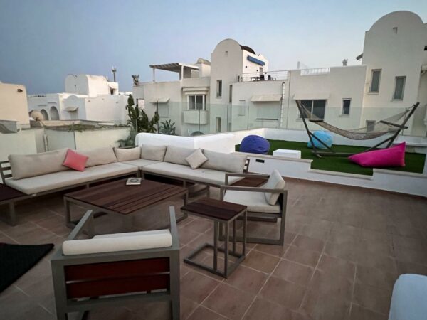 A louer sur Cap Gammarth Marina duplex haut de gamme chambres vue mer et marina