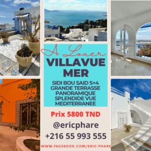 Sidi Bou très jolie location comme neuve à louer