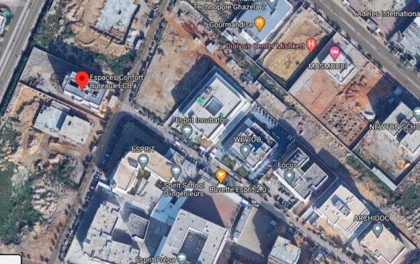 Ariana cité el Ghazela grand immeuble bureautique neuf à louer