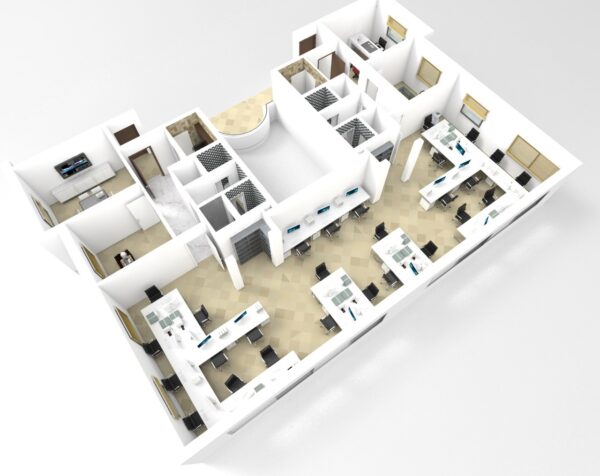 Ariana cité el Ghazela grand immeuble bureautique neuf à louer