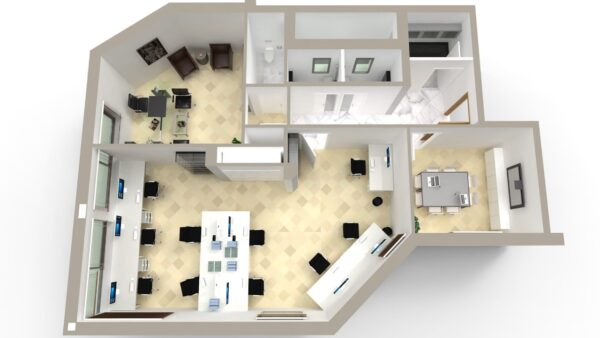 Ariana cité el Ghazela grand immeuble bureautique neuf à louer