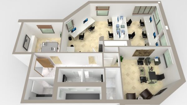 Ariana cité el Ghazela grand immeuble bureautique neuf à louer